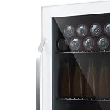 Klarstein Mini lodówka ze szklanymi drzwiami, Mini lodówka do pokoju, Mała na napoje z regulowanymi półkami, Mała 80 litrów, Cicha Indoor/Outdoor