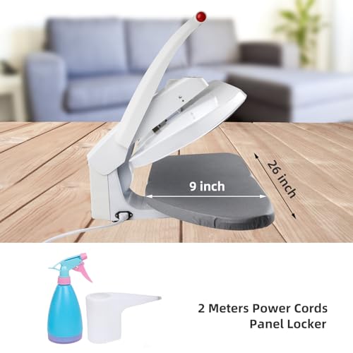 1400W Large Steam Press Machine with LED Screen, 26”x 9” Clothes Press Machine for Home Business Digital Steam Press for Clothes, 5 Temperature Settings for All Fabrics and Steam Burst - Thumbnail 3