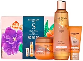 Sanctuary Spa Gift Set Bathtime Bliss Gift for Women, Birthday, Christmas, Vegan and Cruelty Free 430 ml, Multicolour