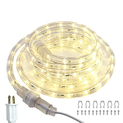 Foeers 3M 10Ft 110V Led Rope Lights Outdoor Wedding Christmas Holiday Decoration Lights (Warm Color) #TOP1