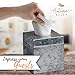 Autumn Alley Square Rustic Tissue Box Cover - Industrial Farmhouse Galvanized Tissue Box Holder - Perfect Rustic Style Decor – Galvanized Bathroom Accessories