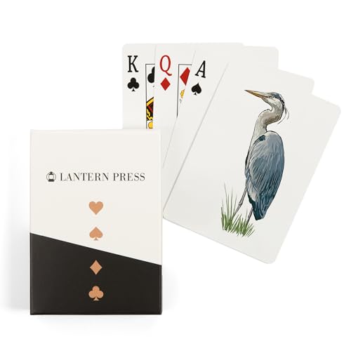 Baraja de Póker Lantern Press Blue Heron 52 cartas