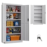 [Utilisation multifonctionnelle] : cette armoire en métal multifonctionnelle convient à différents endroits : bureau, atelier, garage, cave, école ou salle de nettoyage, gardant votre espace propre et organisé.