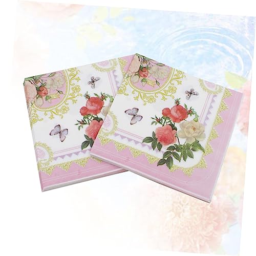 Beavorty 40 Folhas guardanapos guardanapo de tecido guardanapo para festa papel toalha Descartável g