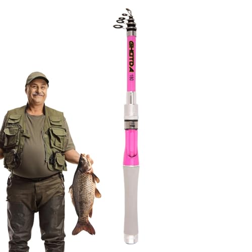 Canna da telescopica in ghisa, robusta canna da in fibra di vetro, da viaggio