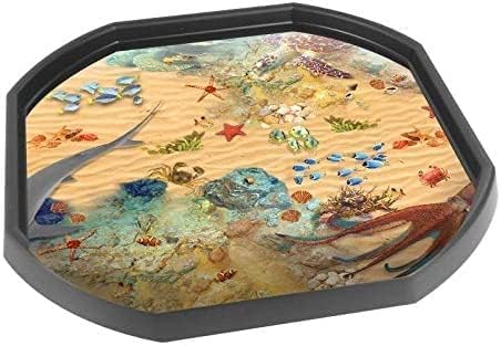 Sea Floor Vinyl Tuff Tray Insert - 60 x 60 cm - Ideal for Mini Tuff Spot Play Tray - Mini Play Tray NOT Included