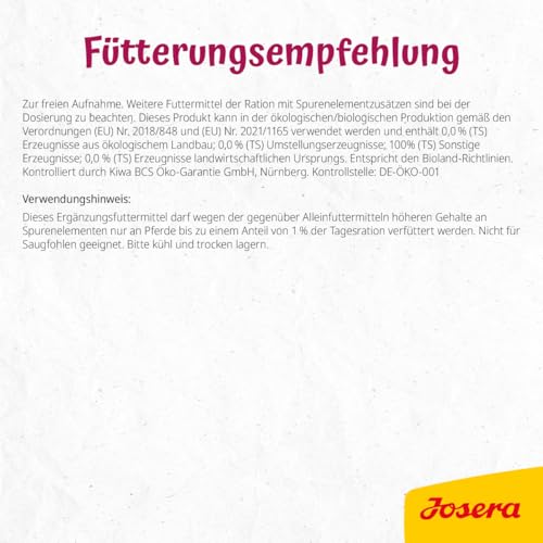 JOSERA Natursalz Plus (4 x 5 kg) | hohe Ausstattung an Zink, Selen und Mangan | Mineralfuttermittel für Pferde