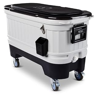 Igloo Party Bar 125 Qt Rolling Cooler, Light Gray