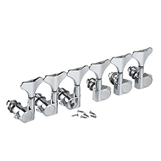 IKN Chrome 5/6 cordes basse électrique Sealed Tuning Pegs 3L3R Mécaniques Clés – Image 2
