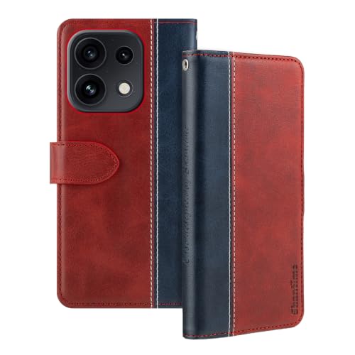 OPPO Reno 16 Pro Global�ƌ݊��������� �c�[�g�[�����U�[�P�[�X - ���b�h | 6.32" 5G �ی�t���b�v�J�o�[�A�J�[�h�z���_�[�t���ARFID�u���b�N�@�\�A�}�O�l�b�g�X�^���h�A���^�r�W�l�X����