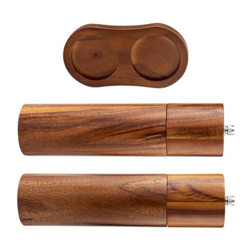 MOLUCKFU Molinillo Manual de Sal y Pimienta con Base Núcleo Cerámico Resistente para Moler Especias Sal Marina y Pimienta Cocina y Restaurante