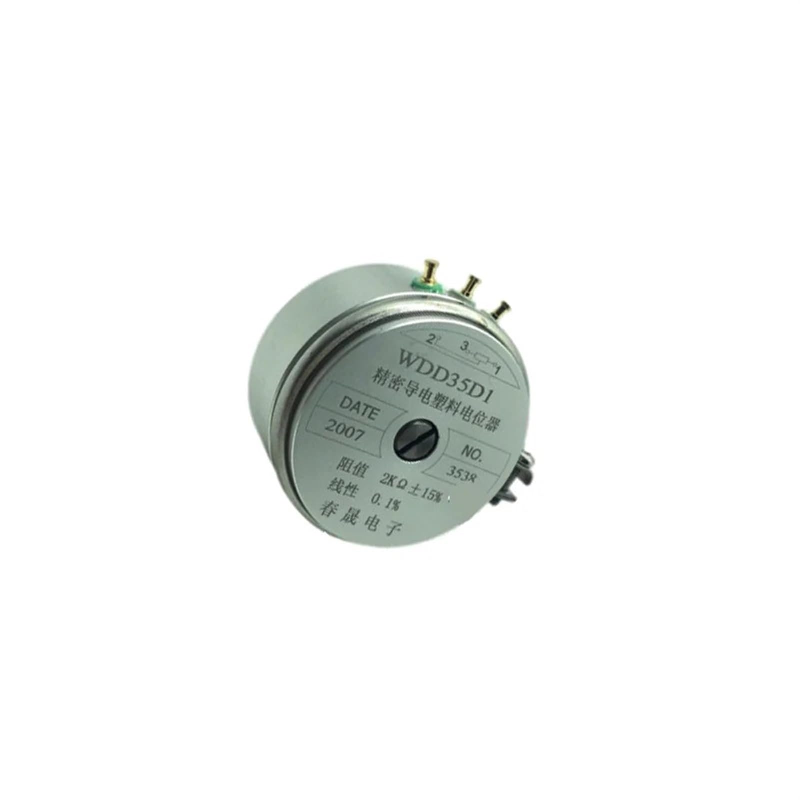 EWWFGUR 33mm Long axis WDD35D1 1K 2K 5K 10K Conductive plastic potentiometer WDD35D1 angle sensor Displacement Linear 0.1%(5k)