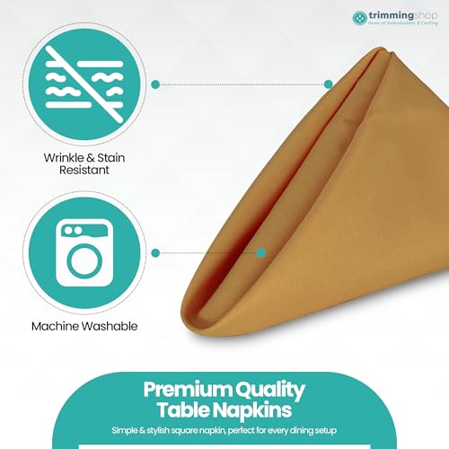 Serviettes de table en polyester de 20 pouces de qualité hôtelière supérieure