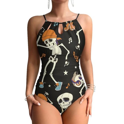 Monokini squelette et musique pour briller lors de vos journées piscine et beachwear
