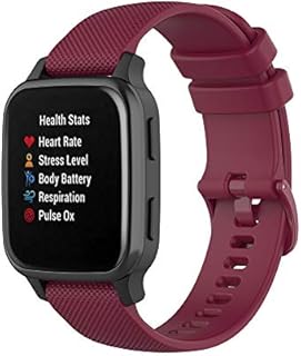 Chofit Silicone Bands Compatible with Garmin Venu Sq Music Strap, Soft Replacement Sport Wristband Bracelet Arm Band for Garmin Venu Sq Music/Venu Sq/Venu/Venu 2 Plus (Black)