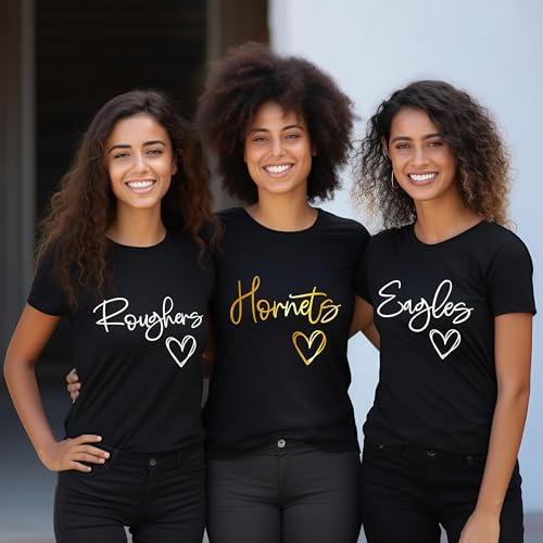 Custom Mascot Shirt Custom School Shirts Team Tshirts School Spirit Teacher Shirt Football Mom Personalized Baseball Softball Team Mascot T-Shirt3