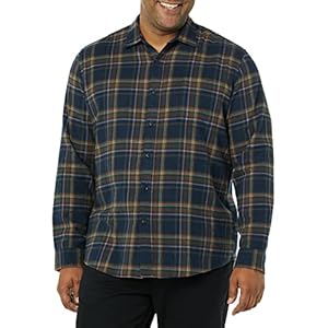 Amazon Essentials Men’s Long-Sleeved Flannel Shirt – Discontinued Colours