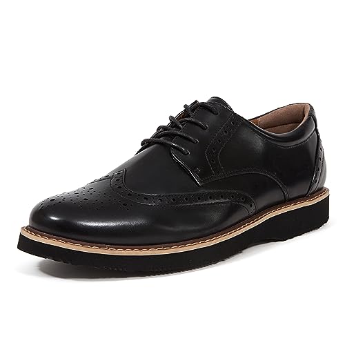 Deer Stags mens Walkmaster Wing Tip 1 Oxford, Black, 13 US