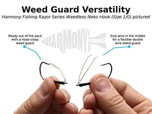 Harmony Fishing - Razor Series Weedless Neko Hooks (10 Pack) (Size 1/0 (10 Pack)) - Thumbnail 4