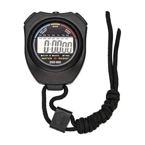 Temporizador De Reloj Deportivo Portátil - Cronómetro De Cuenta Regresiva Con Pantalla Grande Resistente Al Agua ABS, Reloj De Fecha Sin Ruido | Gimnasio Yoga Natación Correr Hornear Estudiantes Atlet