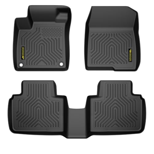 PIT66 Floor Mats Cargo Liners Compatible with Honda Accord Sedan Models 2018-2022 (Heavy Duty) 3-Piece Premium All Weather Automotive TPE Liners alfombras para carro