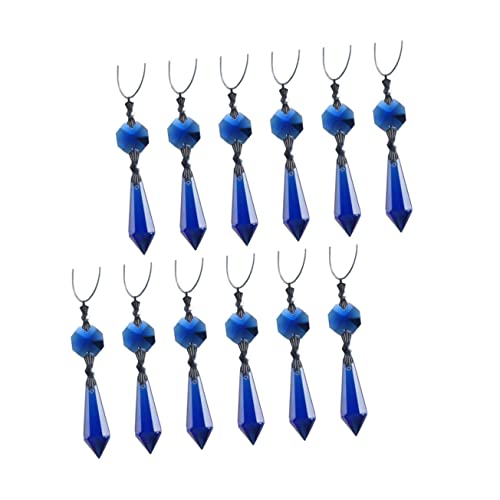 Colgantes de cristal azul transparente DOITOOL con acabado resistente y brillo superior 7