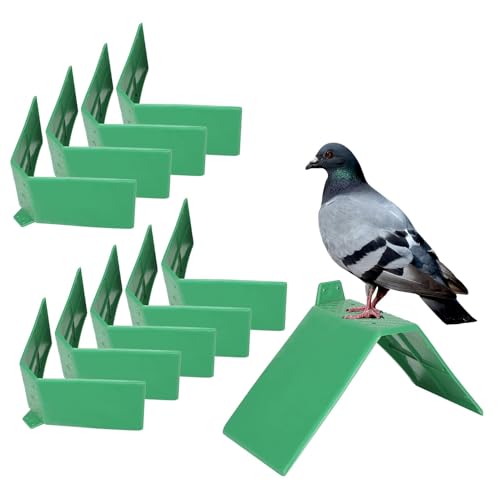 10 Stücke Taubensitzbrett Sitzbrett Taubenruhe Stehen Taubenruhe Rahmen Grill Kunststoff Taubenruhe Rastplatz Vogel Ständer Halter Vogel Liefert Zubehör