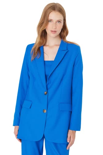 Veste blazer bleu Trendyol pour femme à porter au bureau ou en soirée citadine