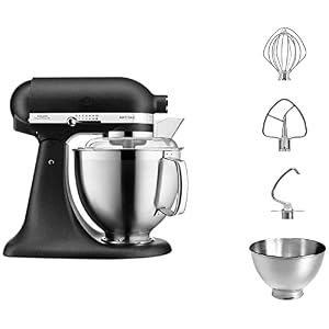 KitchenAid Artisan Mixer 4.8L Cast Iron Black (5KSM185PSBBK)