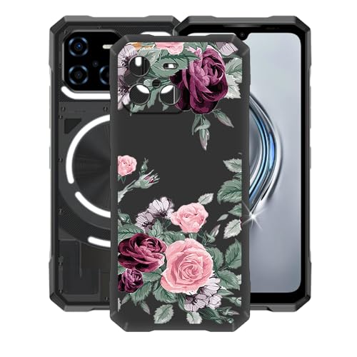 for Doogee Blade GT Ultra Case, Soft TPU Back Cover Shockproof Silicone Bumper Anti-Fingerprints Full-Body Protective Case Cover for Doogee Blade GT Ultra (6.72 inch) - Flower-6
