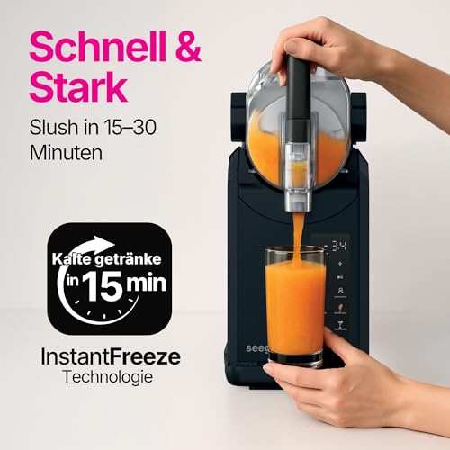 Seeger SuperSlush, 2L 7-in-1 Slush Maschine für zu Hause, 7 Smarten Programma, Automatische Reinigung und InstantFreeze 15 min Technologie, Slushi, Eis-Cocktails, Frappé, Milchshakes, Margaritas – Bild 6