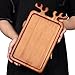 Renawe Decor Christmas Appetizer Platter for Xmas Charcuterie Board Wood Tray Kitchen Xmas Decoration Wooden Cheese Board Serving Dish Dessert Plate Reindeer Cookie Platters Gift