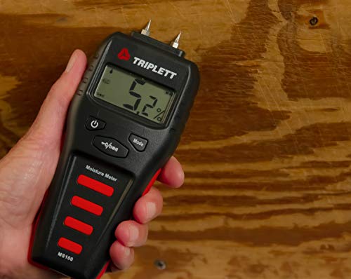 Image of Triplett Pin Moisture Meter for Wood and Building Materials with Audible Indicator (MS100)