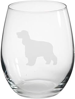 Cocker Spaniel Engraved Stemless Tumbler Glass, Gift for Women, Gift for Men, Dog