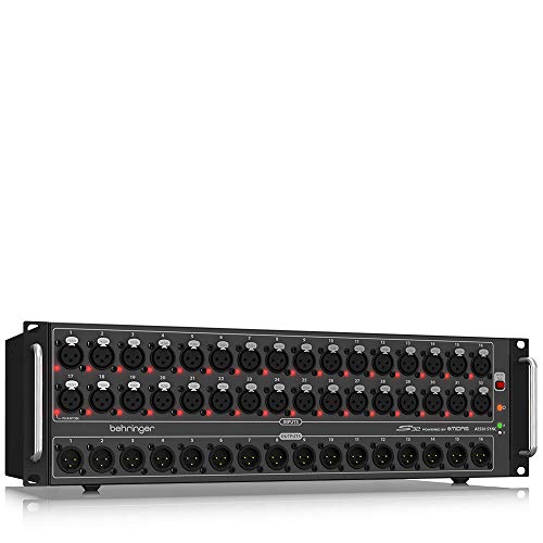 Behringer S32 I/O Box With 32 Remote-Controllable Midas Preamps, 16 Outputs And Aes50 Networking Featuring Klark Teknik Supermac Technology #TOP2