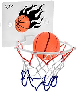 Cyfie Basketball Hoop Toy, Office Desktop Game Bathroom Toilet Slam Dunk Gadget