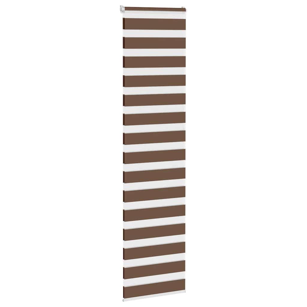 Markiza zebra brązowa 65x230 cm Poliester