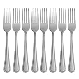 Oneida Tress S/8 Dinner Forks (12), 0.85 LB, Metallic