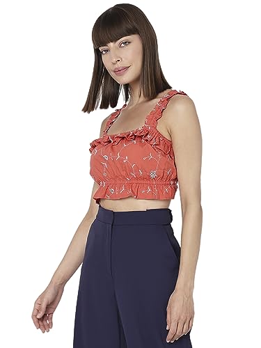 Image of VERO MODA Women's Cotton Regular Fit Top