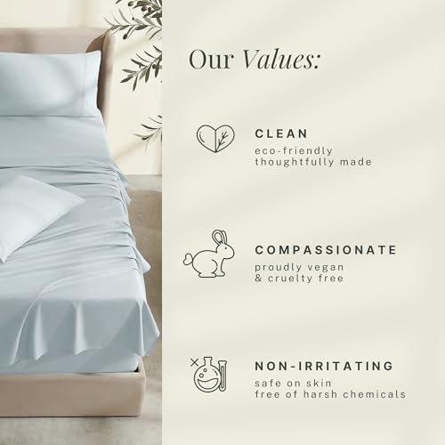 Image of Hearth & Harbor Bed Sheets, Luxury Soft 6 Piece Bed Sheet Set Extra Deep Pocket Fitted Sheets Fits Mattress up to 21 inch, Double Brushed Bedding Sheets & Pillowcases,