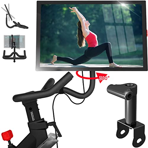 Crostice Swivel Arm Compatible with Peloton Bike (Upgraded Modles) Pivot for Off-Bike Workout 360 Movement Monitor Adjuster Accessories Black Swivel Mount