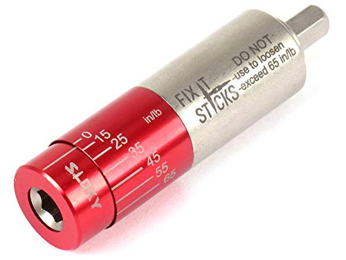 Image of Fix It Sticks Tightening Accurate + /- 10% All-In-One Torque Driver Tool | T-Way Spanner, Tips, Socket Adapters, 15-65 Inch-Lbs