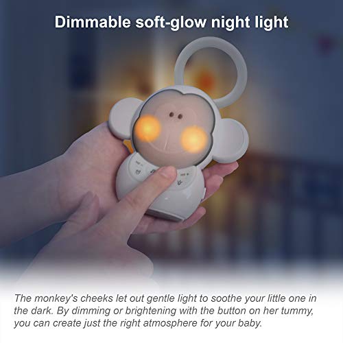 VTech Communications BC8211 Myla The Monkey Baby Sleep Soother with a White Noise Sound Machine Featuring 5 Soft Ambient Sounds, 5 Calming Melodies & Soft-Glow Night Light, 1 Count (Pack of 1) by VTech - Image 5