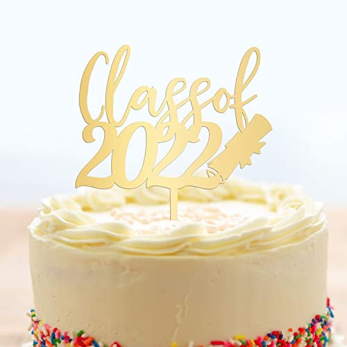 Graduation Silhouette Cake Toppers Class Of 2022 Scroll Grad