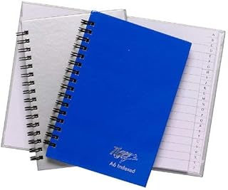 Tiger Blue A6 Twinwire Manuscript Index Notebook With 80 Sheets 60 gsm Paper