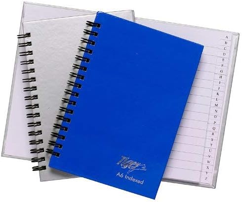 Tiger Blue A6 Twinwire Manuscript Index Notebook With 80 Sheets 60 gsm Paper