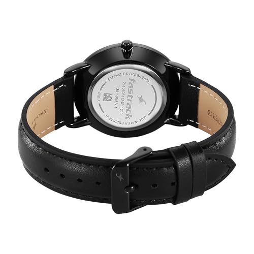 Fastrack Stunners X Special Edition Black Dial Leather Watch - Image 6