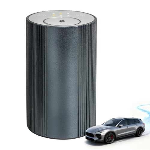 Waterless Diffuser for Essential Oil for Home and car, Sentiment Essential Oil Diffuser with Cold Air Technology, 2 Diffusion Modes, 4 Timer Settings (1/2/4/6H), (Grey)