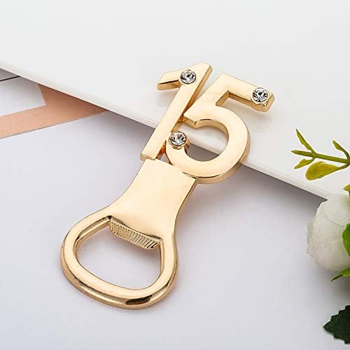20PCS Bottle Openers Gold Wedding Favors Decorations, Gift Box Party Supplies, Golden Wedding, 15th Anniversary, 15 Birthday Party