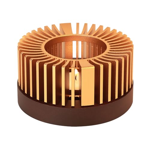 Teapot Warmer, JUKFITA Aluminum Alloy & Wood Tea Warmer, for